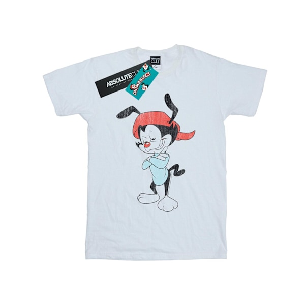 Animaniacs Girls Wakko Classic Pose Bomull T-shirt 7-8 år Vit White 7-8 Years