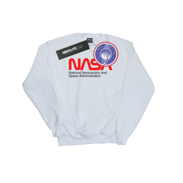NASA Dam/Kvinnor Aeronautics And Space Sweatshirt L Vit White L