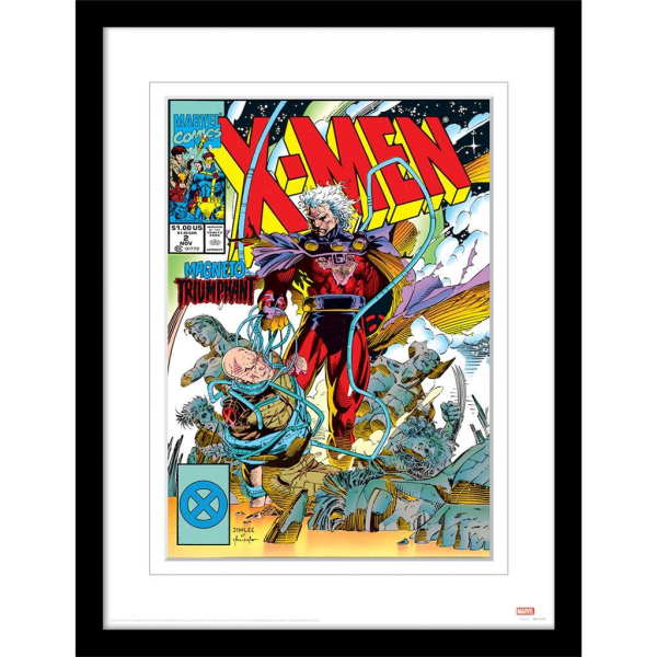 X-Men Inramad Magneto Triumphant Mounted Print 40cm x 30cm Multi Multicoloured 40cm x 30cm