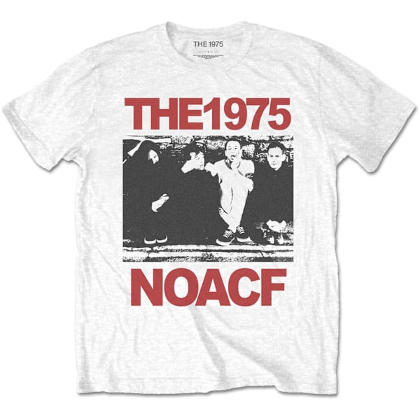 The 1975 Unisex Adult NOACF Group Shot Bomull T-Shirt M Vit White M
