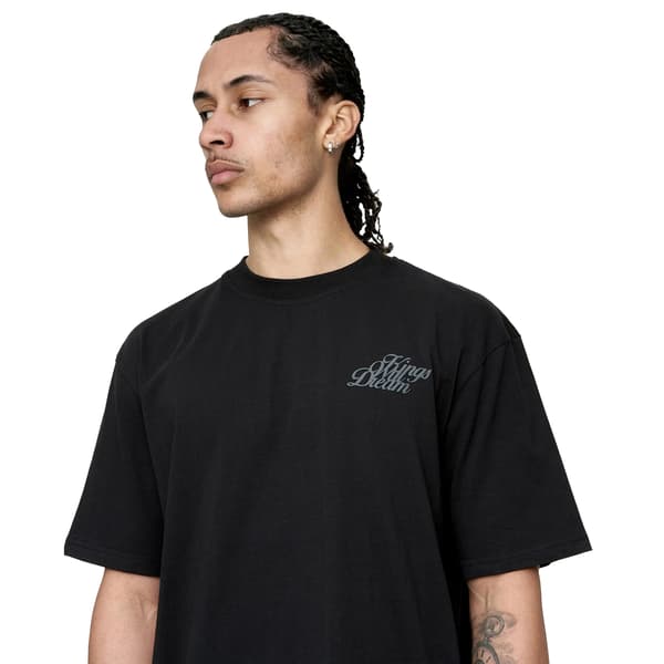 Kings Will Dream Herr Studio Scripted T-shirt XL Svart Black XL