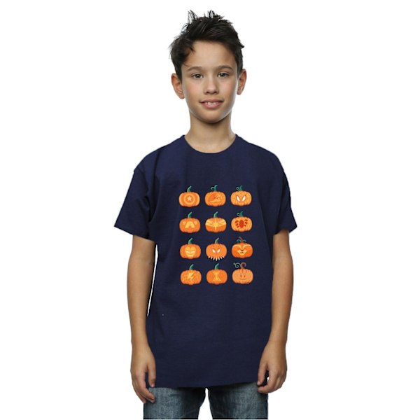 Marvel Boys Avengers Halloween Pumpa T-shirt 7-8 år Marinblå B Navy Blue 7-8 Years