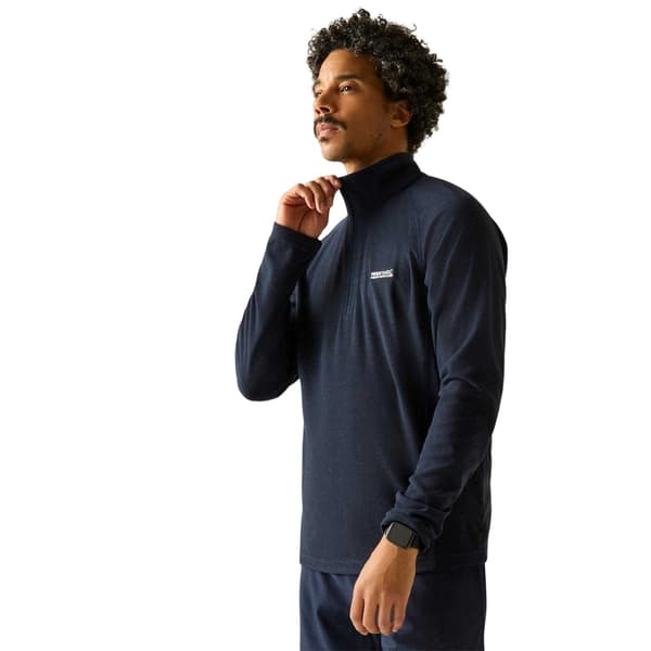 Regatta Herr Quarter Zip Fleecetopp M Marinblå Navy M