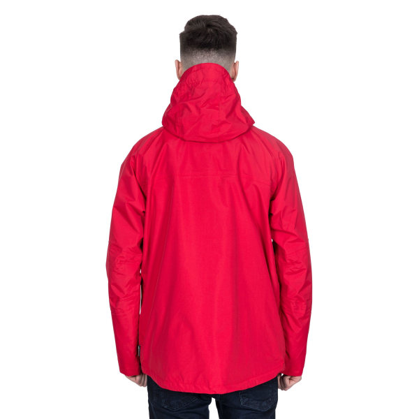 Trespass Mens Corvo Hooded Full Zip Vattentät Jacka/Coat S Re Red S