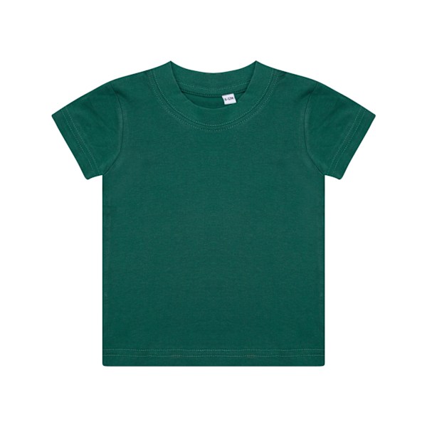 Larkwood Baby/Barn T-shirt med rund hals / Skoluniform 0-6 Flaskgön Bottle Green 0-6