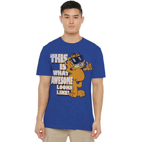 Garfield Unisex Vuxen Fantastisk T-Shirt M Kungsblå Royal Blue M