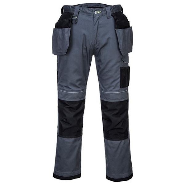 Portwest Unisex Holster Pocket Arbetsbyxor 40R Zoom Grå Zoom Grey/Black 40R