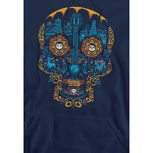 Coco Herr Day Of The Dead Miguel Dante Färgglad Dödskalle Hoodie X Navy XL