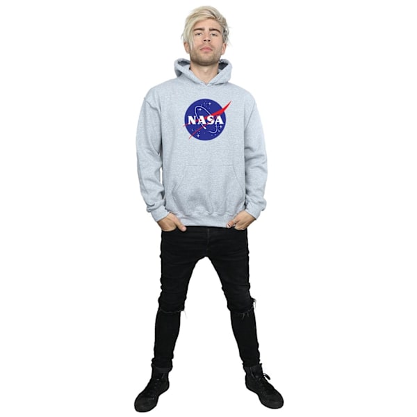 NASA Classic Insignia Logo Hoodie S Sports Grey för män Sports Grey S