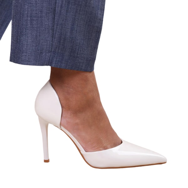 Where's That From Damskor/Damer Athens Patent Konstläder Spetsiga White 5 UK