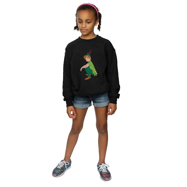 Disney Girls Peter Pan Classic Peter Sweatshirt 9-11 år Svart Black 9-11 Years