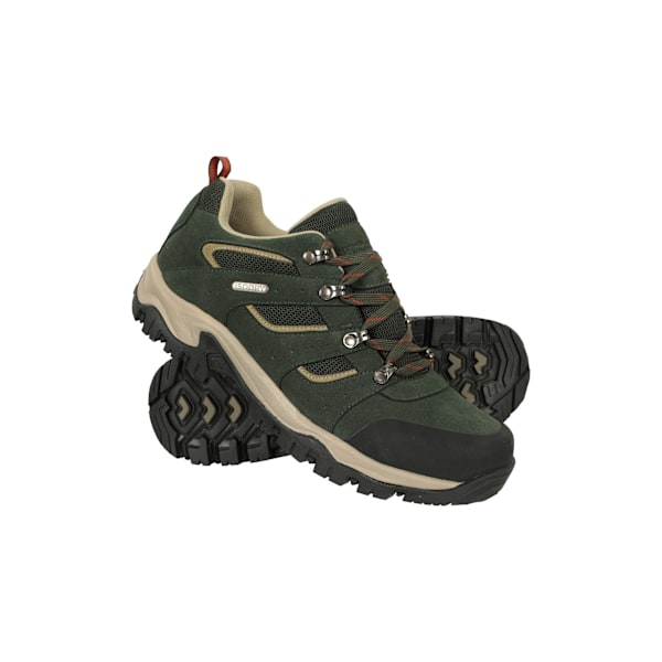 Mountain Warehouse Mens Voyage Suede Vattentäta Vandringsskor 1 Khaki 12 UK