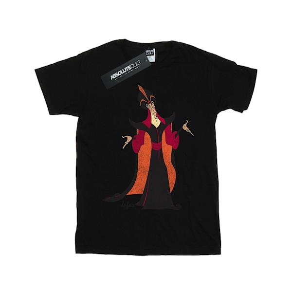 Disney Girls Aladdin Classic Jafar Bomull T-shirt 7-8 år Svart Black 7-8 Years