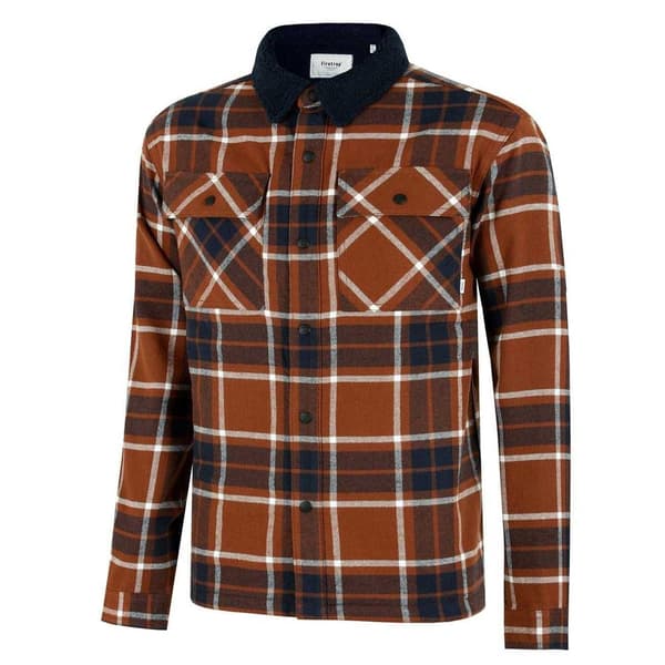Firetrap Herr Långärmad Overshirt XXL Rost Rust XXL