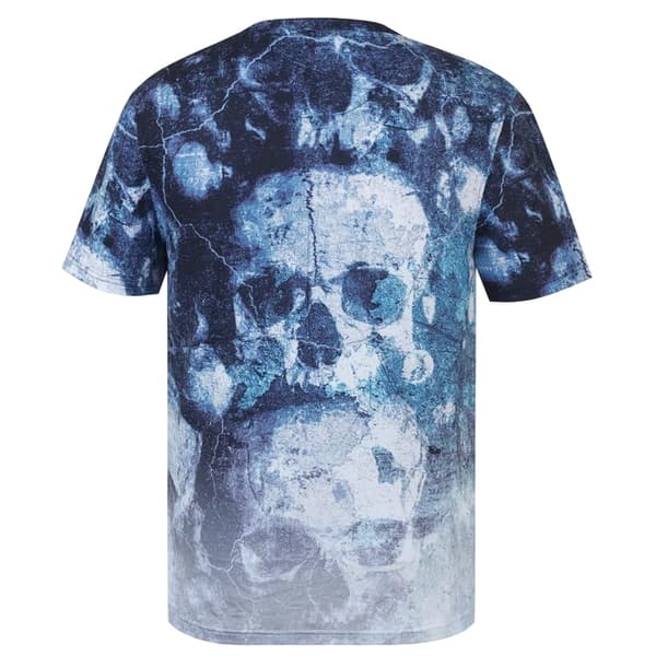 Firetrap Herr Sub Skulls T-shirt S Marinblå Navy S