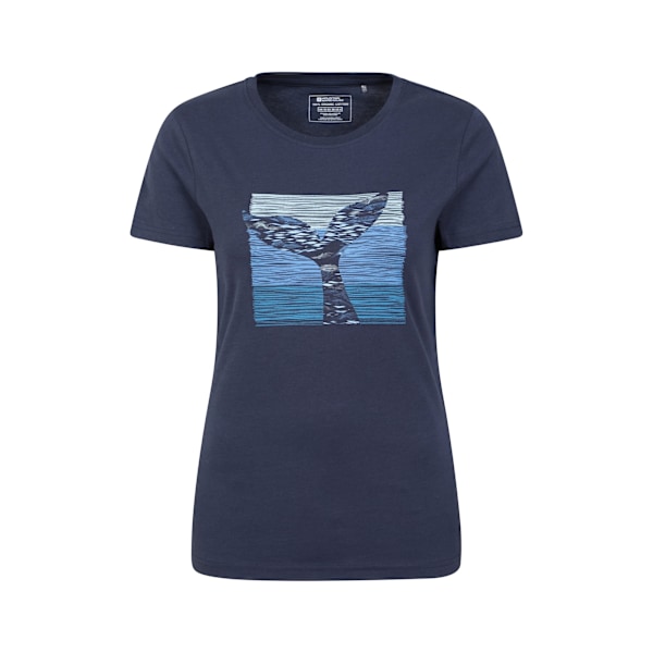 Mountain Warehouse Dam/Damer Whale Tail Ekologisk T-shirt 8 UK Navy 8 UK