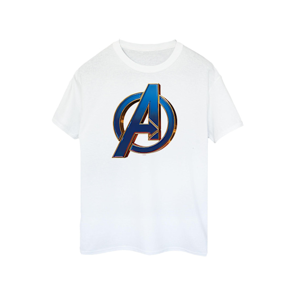 Avengers Endgame Herr Heroisk Logotyp Bomulls T-shirt 4XL Vit White 4XL
