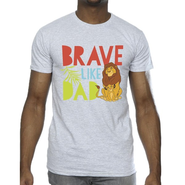 Disney The Lion King Brave Like Dad T-shirt L Sports Grey för män Sports Grey L