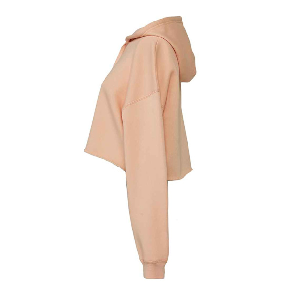 Bella + Canvas Damklippt Hoodie M Peach Peach M