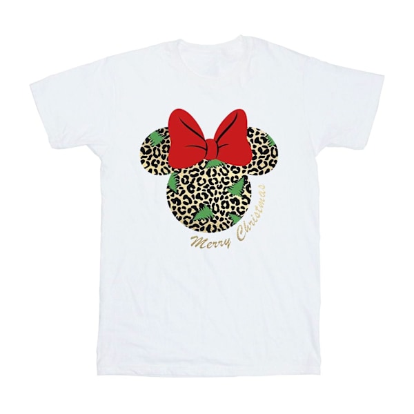Disney herr Minnie Mouse leopard jul T-shirt 4XL vit White 4XL