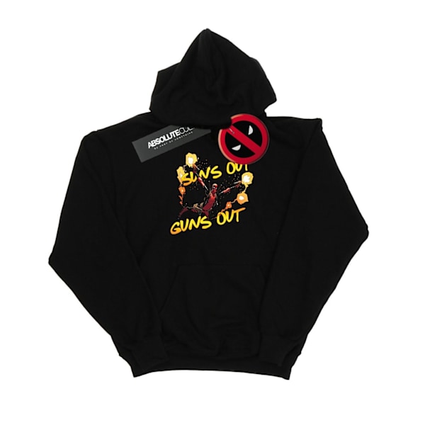 Marvel Womens/Ladies Deadpool Sun´s Out Guns Out Hoodie L Svart Black L