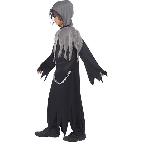 Smiffys Barn/Barn Grim Reaper Halloween Kostym 7-9 År Black 7-9 Years