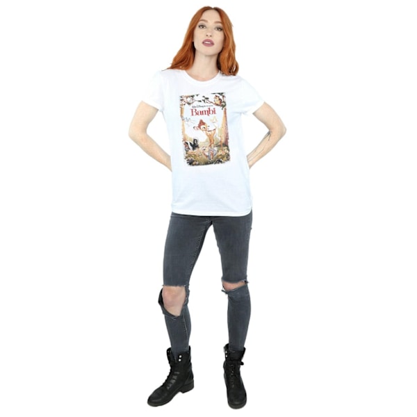 Bambi Dam/Dam Poster Bomull Boyfriend T-Shirt 3XL Vit White 3XL