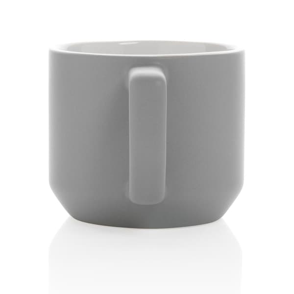 XD Collection Modern Keramisk Mugg 350ml En Storlek Grå Grey One Size
