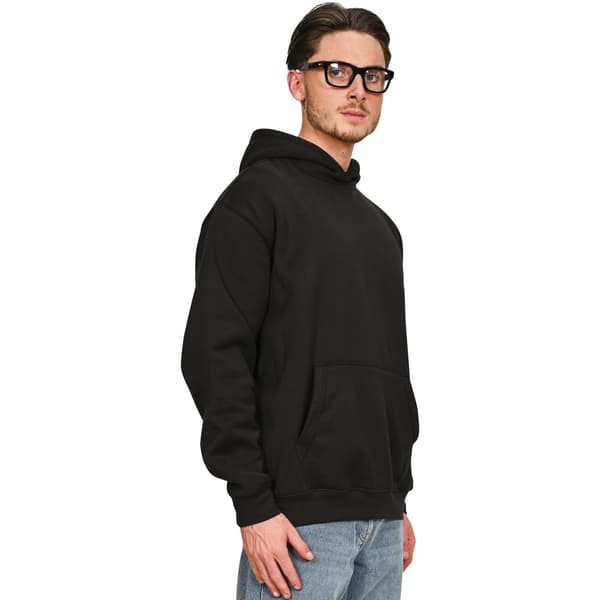 Casual Classics Unisex Vuxen Premium Kammad Bomull Oversized Hoodie Black S