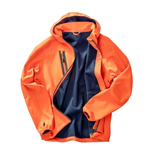 Result Recycled Herr Tryckt Återvunnen 3-lagers Casual Soft Shell Orange/Navy L