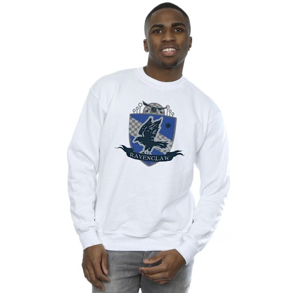 Harry Potter Herr Ravenclaw Bröstmärke Sweatshirt 4XL Vit White 4XL