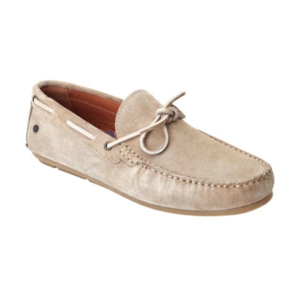 Base London Brooks Driver Båtskor i mocka för män, 11 UK Sand Sand 11 UK