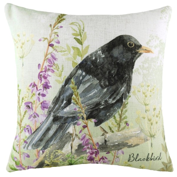 Evans Lichfield Kuddfodral Blackbird 43cm x 43cm Flerfärgad Multicoloured 43cm x 43cm