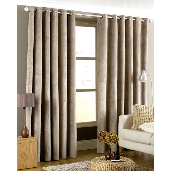 Riva Home Imperial Ringtop Gardiner 46x54 (117x137cm) Taupe Taupe 46x54 (117x137cm)