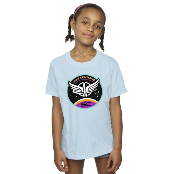 Disney Girls Lightyear Star Command Circle Bomull T-shirt 9-11 Baby Blue 9-11 Years