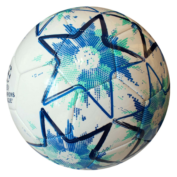 UEFA Champions League Star Fotboll 5 Vit/Mintgrön/Blå White/Mint Green/Blue 5