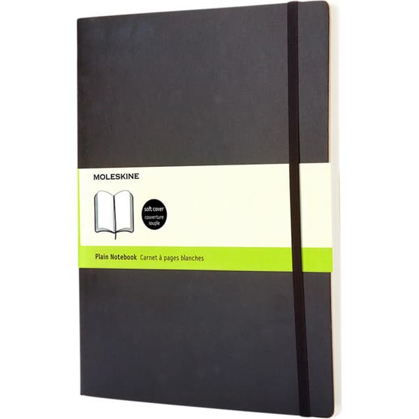 Moleskine Classic XL Mjuk pärm Olinjerad anteckningsbok En storlek Solid B Solid Black One Size