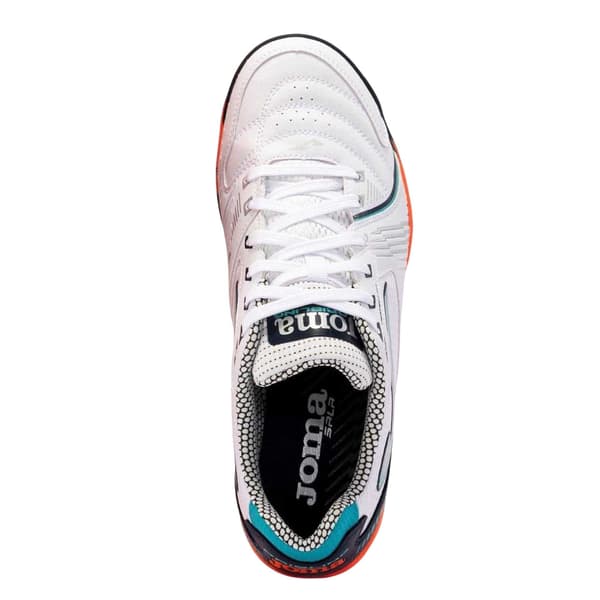 Joma Herr Dribling Dribbling Syntetiska Inomhusfotbollsskor White/Light Orange 6 UK