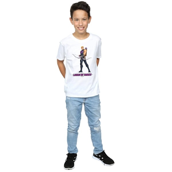 Hawkeye Boys Locked On Target T-shirt 12-13 år Vit White 12-13 Years
