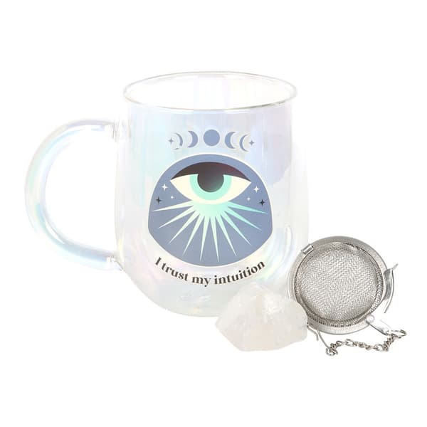 Something Different Intuition Crystal Dubbelväggig 250 ml Mugg & Clear/Blue One Size