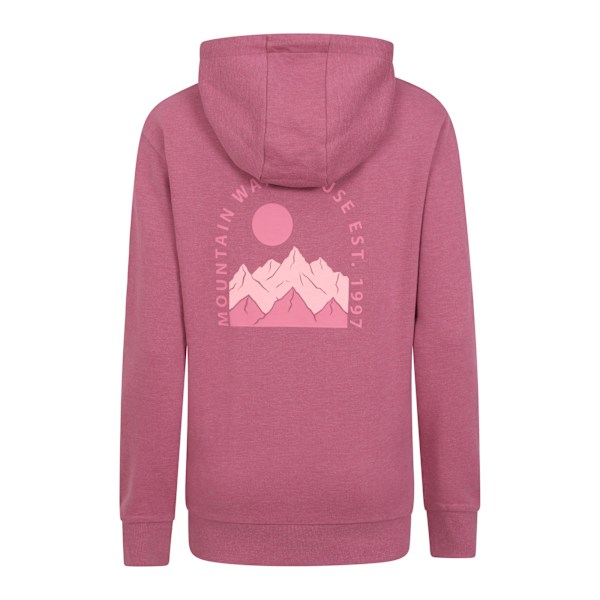 Mountain Warehouse Womens/Ladies Mountain Scene Jersey Hoodie 1 Pink 12 UK