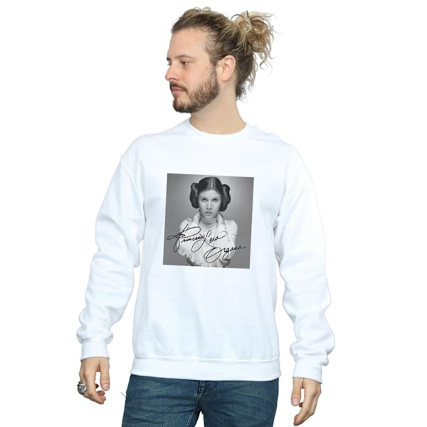 Star Wars Herr Princess Leia Organa Sweatshirt XL Vit White XL