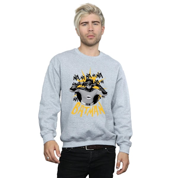 DC Comics Herr Batman TV-serie Nananana Sweatshirt M Sports Grå Sports Grey M