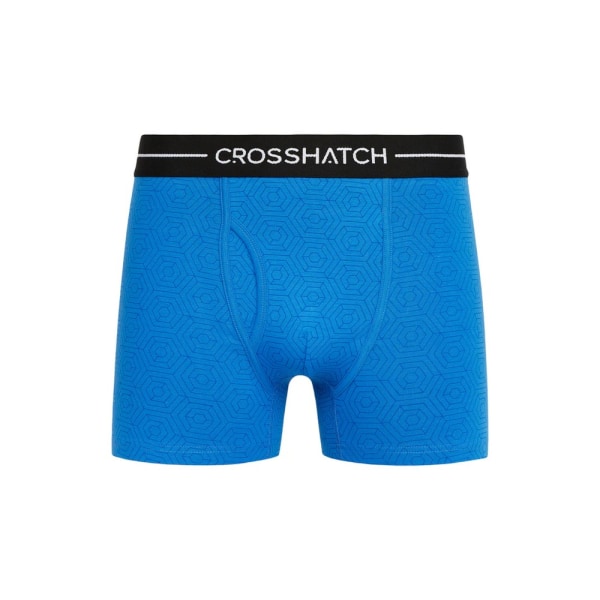 Crosshatch Hexter boxer för män (förpackning med 2) XL Blå Blue XL