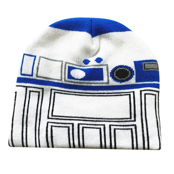 Star Wars R2-D2 Ansiktstickad Mössa En Storlek Vit/Blå White/Blue One Size