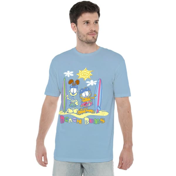 Garfield Herr Beach Bums T-Shirt S Ljusblå Light Blue S