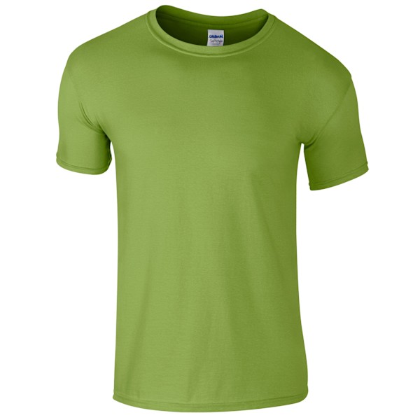 Gildan herr kortärmad mjuk t-shirt M Kiwi Kiwi M