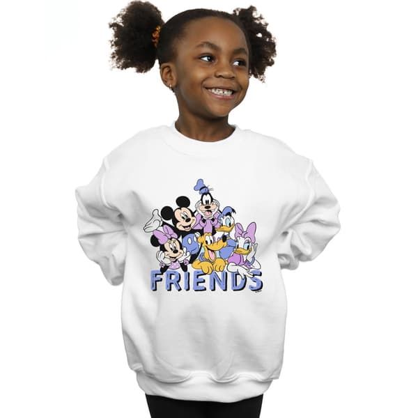 Disney Flicktröja Klassiska Vänner 7-8 År Vit White 7-8 Years