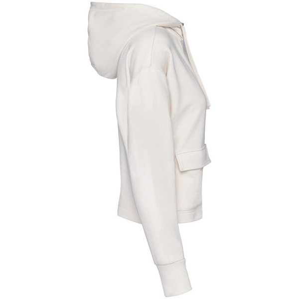 Native Spirit Dam/Damer Full Zip Hoodie 8 UK Elfenben Ivory 8 UK