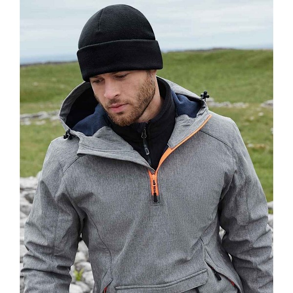 Beechfield Återvunnen Fleece Beanie One Size Svart Black One Size